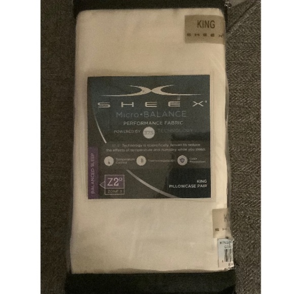 New Sheex King Ivory pillowcases Micro-Balance - Picture 1 of 5